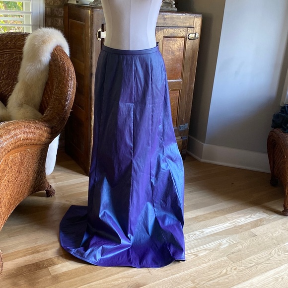 Jupe Tadashi Shoji Taille 12 - Noire Midi Évasée - Occasion Très Bon État